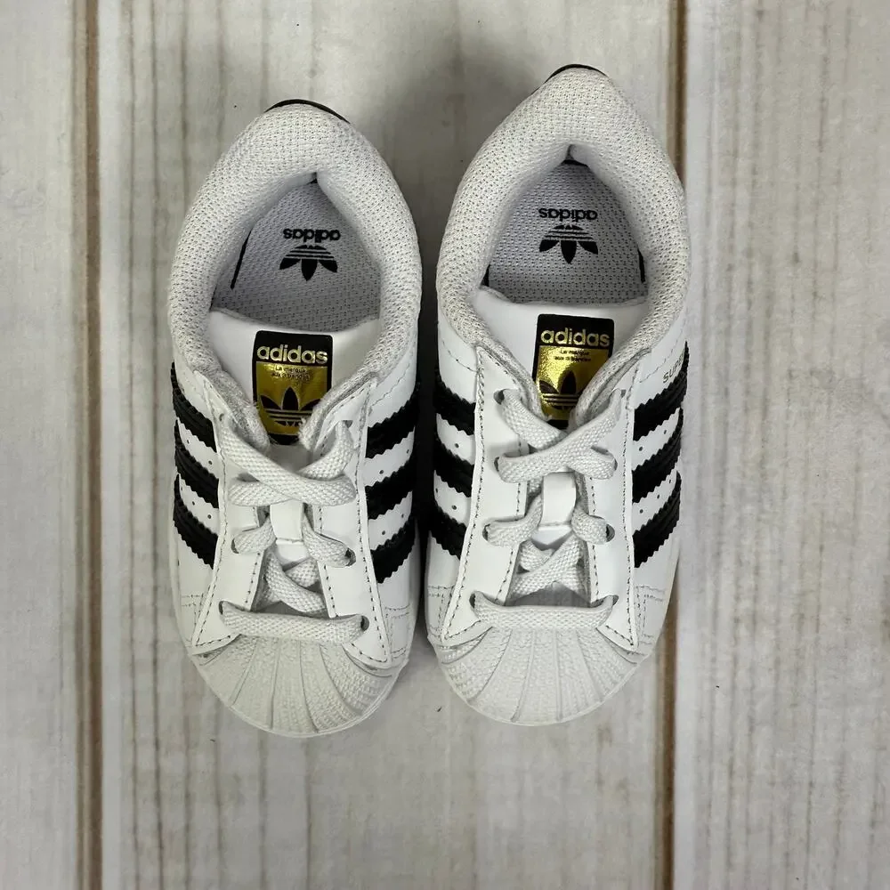 Adidas Superstar Toddler Sneakers Size 7C‎